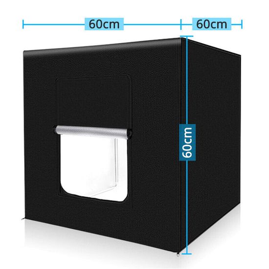 CameraStudio Light Box ตู้สำหรับถ่ายภาพสินค้าขนาด 40x40cm 60x60cm 80x80cm เซนติเมตร พร้อมไฟ กล่องไฟถ่ายภาพสินค้า - สินค้าพร้อมส่ง