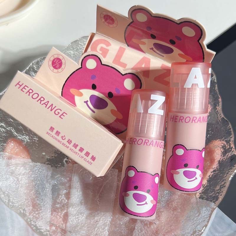 M262 Herorange Berry Bear ลิปกลอส เนื้อแมตต์ กํามะหยี่ กันน้ำ ติดทนนาน