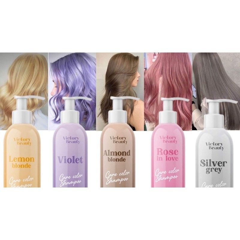 Victory Beauty:Care Color Shampoo,Violet โทนม่วง