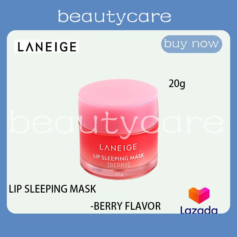 จัดส่งที่รวดเร็วLANEIGE Lip Sleeping Mask Berry 20g ลาเนจ ลิป สลีปปิ้ง มาส์ก มินิ กลิ่น เบอร์รี่ ลิปมันลาเนจสีชมพู ลิปบำรุงผิวปาก เติมความชุ่มชื่