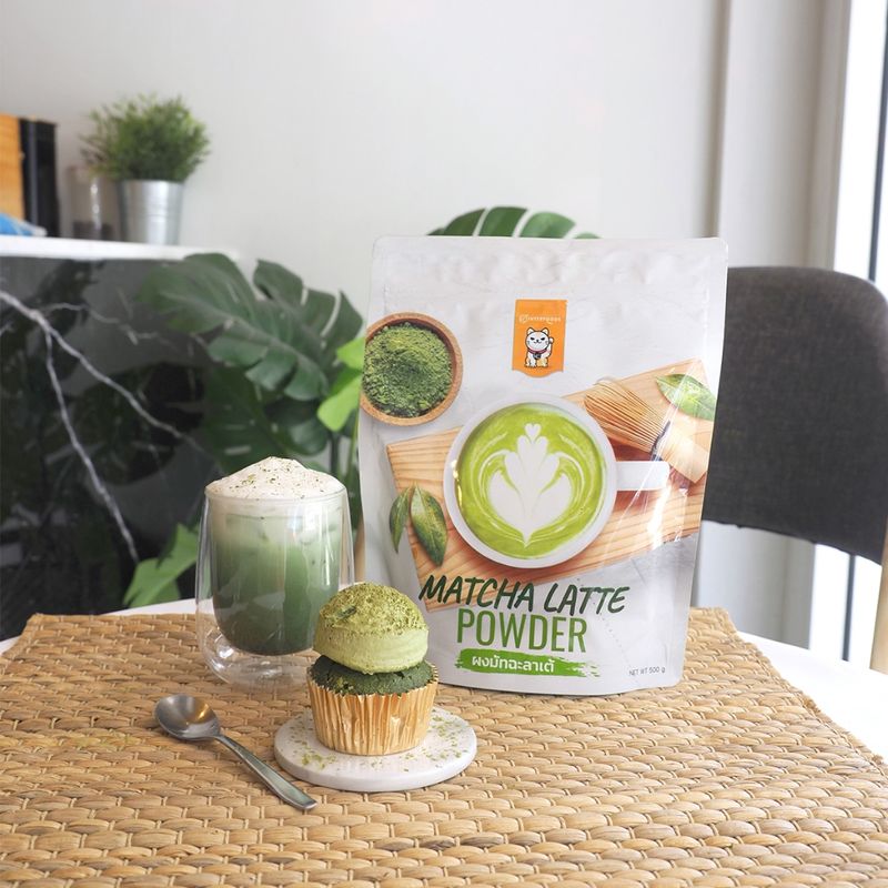 ผงชานมมัทฉะพร้อมชง 500 กรัม (Instant Matcha Latte Powder)