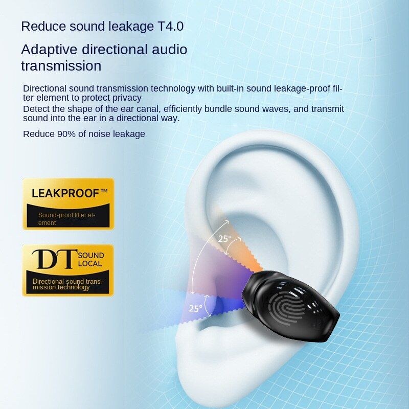 New single-side earphones Wireless Bluetooth earphones 5.3 Mini clip-on sports earphones Long life earphones