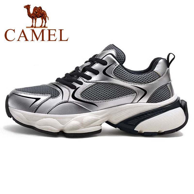 Camel ฤดูร ้ อนผู ้ ชายแฟชั ่ นแพลตฟอร ์ ม Daddy รองเท ้ าต ่ ํากีฬาสบายๆรองเท ้ าตาข ่ ายระบายอากาศ