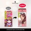 Schwarzkopf Freshlight Milky Color CHAMPAGNE PINK ครีมเปลี่ยนสีผม สีน้ำตาลประกายชมพู 1 กล่อง