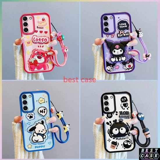 เคส Samsung S22 Plus Case Samsung S22 Pro Case Samsung S22+ Case Strawberry Bear Kuromi การ์ตูนสามมิติรูปตุ๊กตาน่ารักเคสโทรศัพท์นุ่ม BB-TYGZ