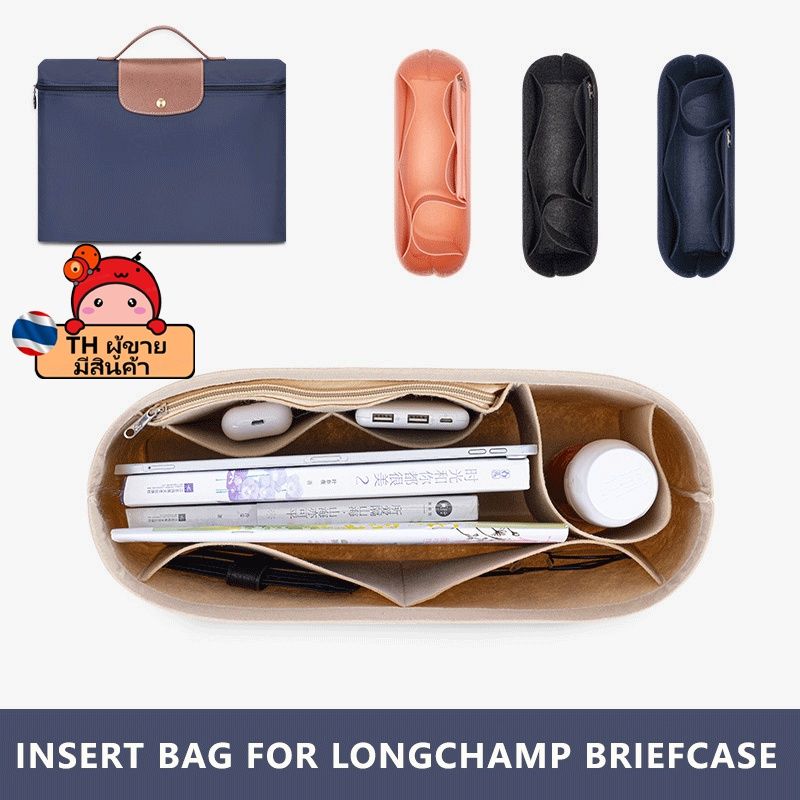 กระเป๋าผ้าสักหลาด สําหรับใส่คอมพิวเตอร์ Longchamp Le Pliage