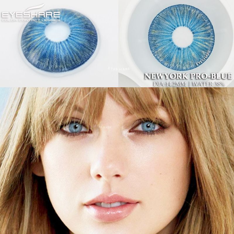 Eyeshare คอนแทคเลนส์ สีเทา สีเขียว สีฟ้า 1 คู่