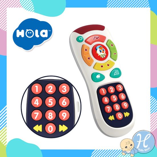 Huile Toy (Hola) รีโมทเด็กเล่น ของเล่นรีโมท เสริมการเรียนรู้ภาษา Huile Learning Remote ของเล่นเสริมพัฒนาการ มีเสียง มีไฟ