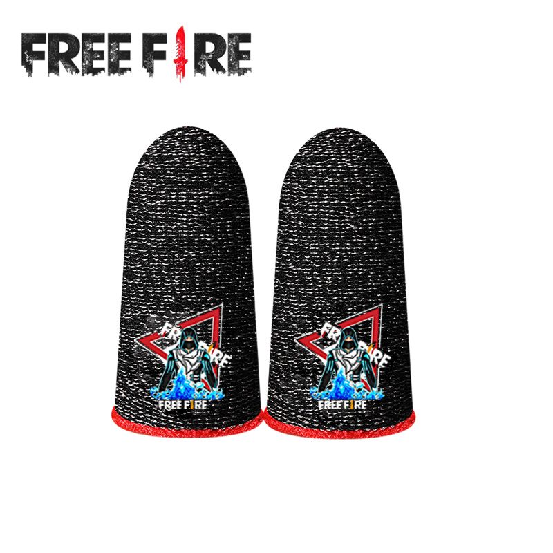 【🔥Free Fire】BlueWow Free Fire Max Game Customized Same Style Game Finger Cot Free01 Ultra-thin Silver Fiber Highly Sensitive Game Finger Cot Suitable for PUBG Touch Screen Mobile Game