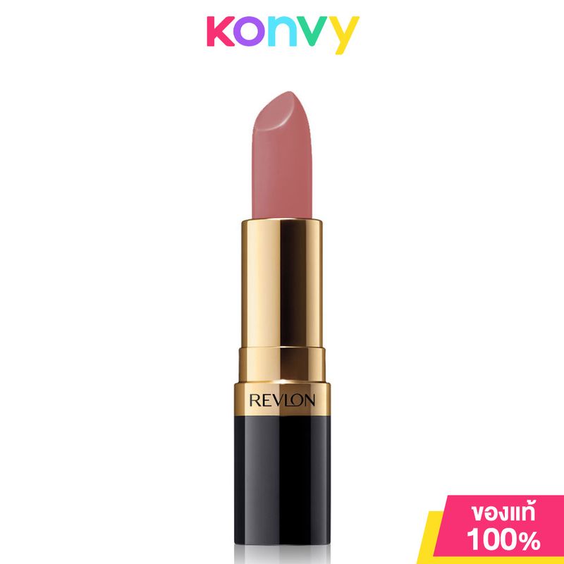 REVLON Super Lustrous Lipstick Creme 4.5g #Rose Velvet เรฟลอน ลิปสติกเนื้อครีม สีสันสดชัดโดดเด่น