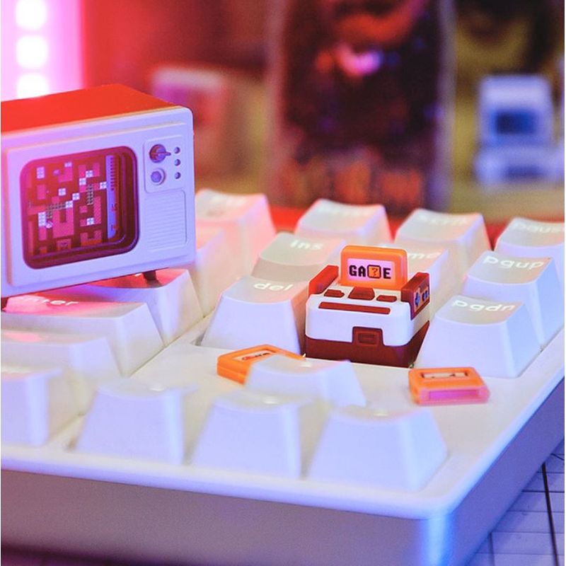 Famicom Keycap Retro Mechanical Keyboard เกมส์