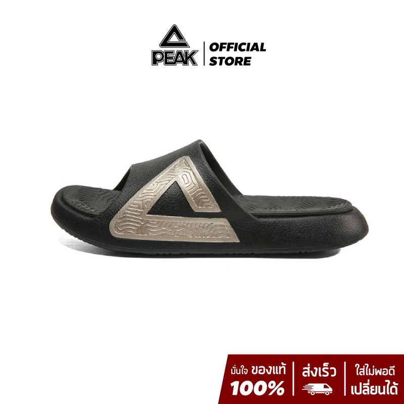 PEAK รองเท้า แตะ กีฬา เพื่อสุขภาพเท้า Sandal Slipper Shoe Sport Taichi พีค รุ่น E92037L Black/Gold