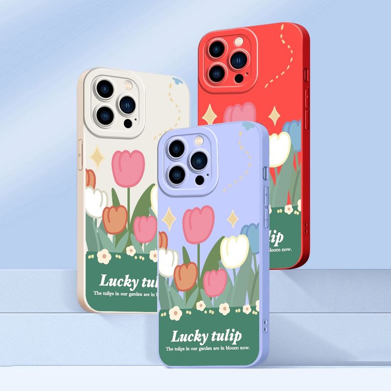 OPPO A7 A5S A12 A9 A31 A3S A53 A15 A15S A16 A93 A76 A36 A96 A57 A77S Reno 8Z 7Z 5G 2020 2022 เคสออปโป้ Lucky Tulip เคส