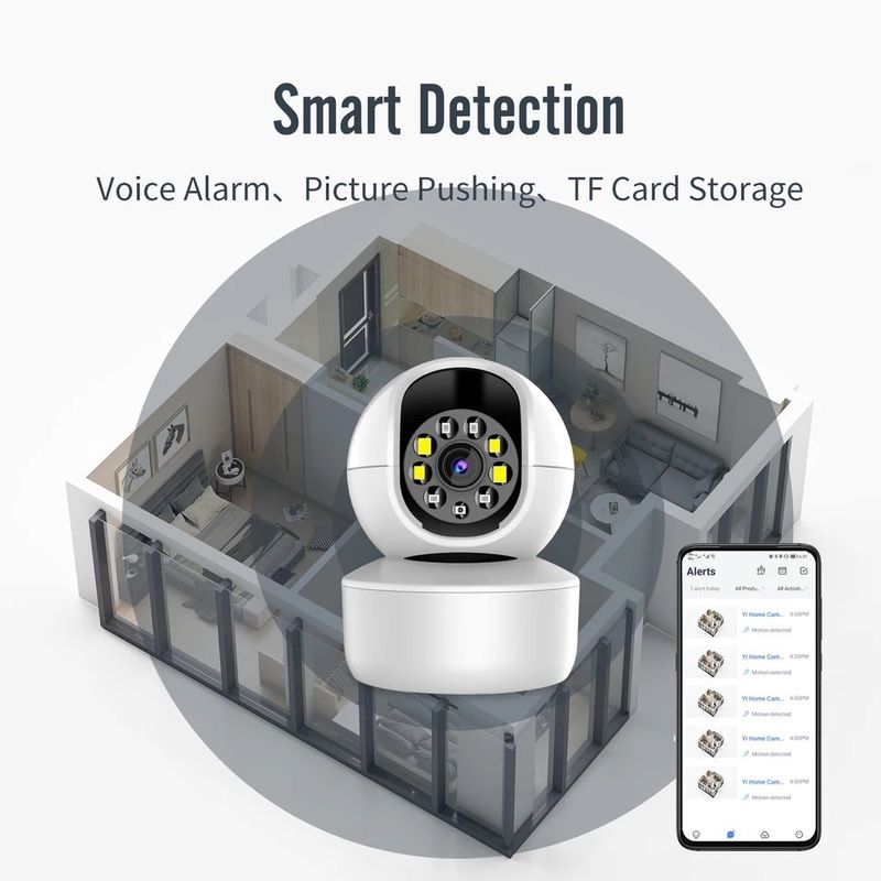 กล้องวงจรปิด wifi 4MP ICsee WIFI ขนาดเล็กสำหรับกล้องกล้องวงจรปิดการเฝ้าระวังวิดีโอ2เสียงแบบไร้สายในร่มกล้องการมองเห็นได้ในเวลากลางคืน