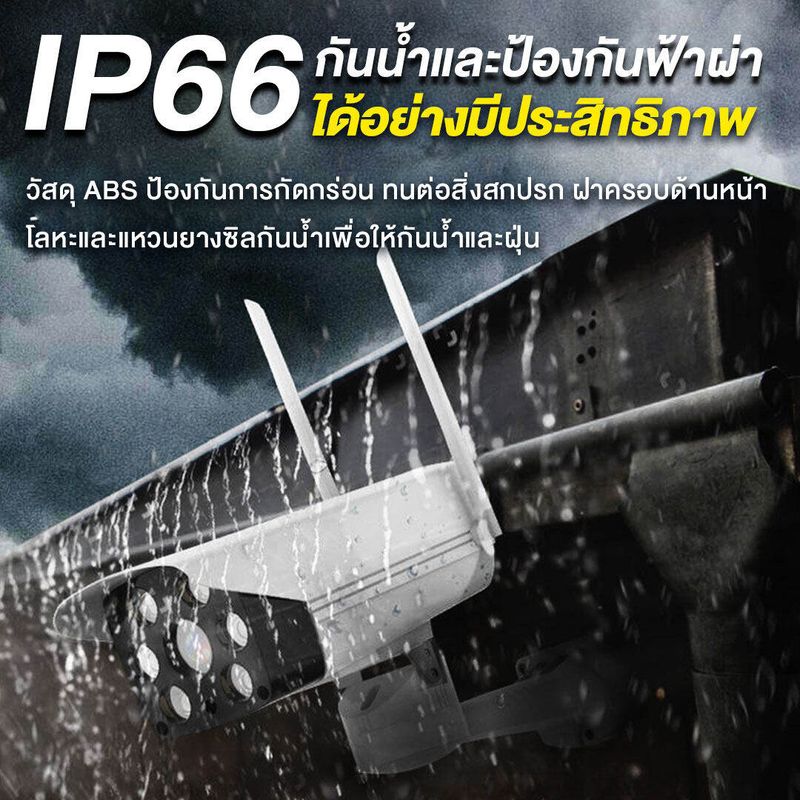 แพ็ดคู่ สุดคุ้ม!! V380Pro IP Camera กล้องวงจรปิด wifi ความละเอียด Full HD 5MP กล้องไร้สาย ลำตัวที่ทำจากวัสดุกันน้ำ สามารถติดตั้งได้ทุกที่ เสียงพูดไทยได้ ติดตั้งง่าย