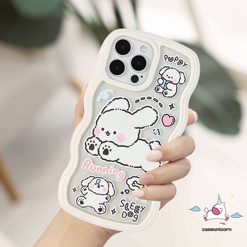 เคสโทรศัพท์มือถือ แบบนิ่ม ลายการ์ตูนลูกสุนัข ขอบหยัก สําหรับ Redmi 12C 9 10C 9T 10 9A 10A 9C NFC Redmi Note 11 10 11s 10s 9 8 10Pro 9 9pro 9s 11Pro Mi 11T Pro POCO M3 X3 NFC Pro เคส