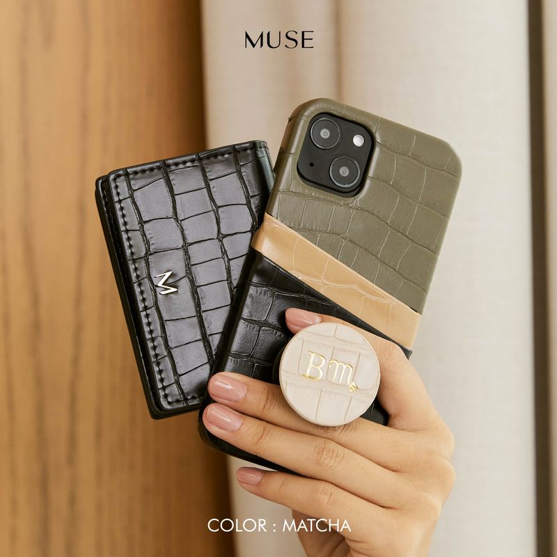 (15 series)MUSE 3Tone Card Holder Phone Case EARTH TONE