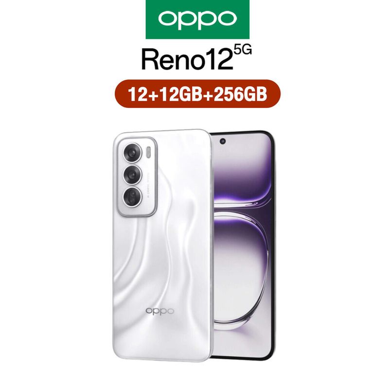 OPPO Reno 12 5G (12+256GB) จอ 6.7 นิ้ว ดีไซน์หรูหรา ใหม่ กล้องยกระดับ [รับประกันสินค้าแท้ศูนย์ไทย1ปี]