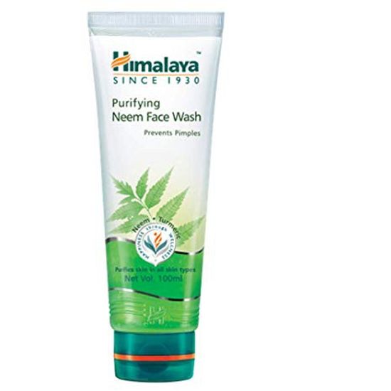 Himalaya Herbals Purifying Neem Face Wash 100 ml/150 ml (จำนวน 1 หลอด) เจลล้างหน้า  เจลทำความสะอาดผิวหน้า