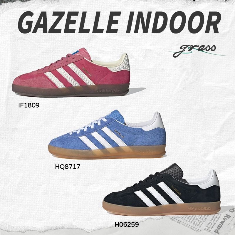 Adidas originals Gazelle Indoor รองเท้าผ้าใบ Gazelle H06259/IF1809/HQ8717 ถ่ายจากสินค้าจริง100% พร้อมส่ง