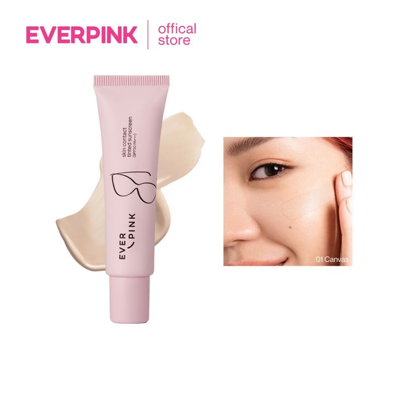 EVERPINK Skin Contact Tinted Sunscreen SPF50 PA+++ (EXP 10/2024) กันแดดผสมรองพื้น เนื้อบางเบา