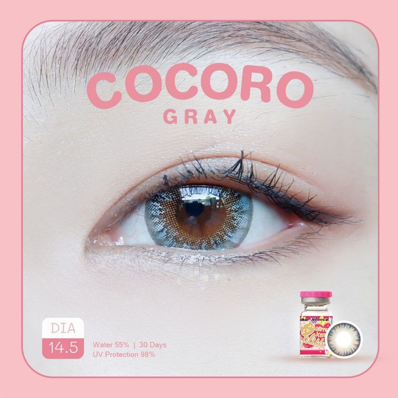 คอนแทคเลนส์ คิตตี้ คาวาอิ Cocoro Gray