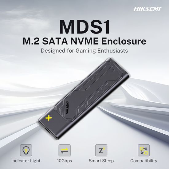 ⚡️กล่องใส่เอ็มดอททู⚡️HIKSEMI รุ่น (MDS1, MDC1) M.2 SATA NVME Enclosure USB 3.2 Gen2 Type-C (HS-HUB-MDS1)