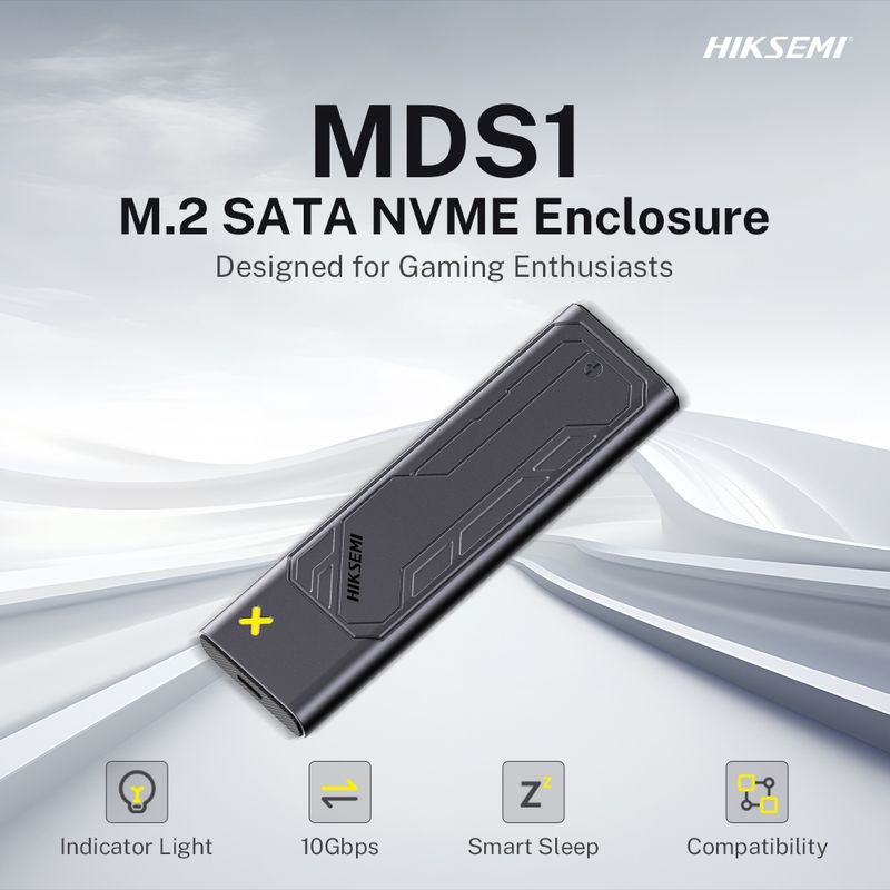 ⚡️กล่องใส่เอ็มดอททู⚡️HIKSEMI รุ่น (MDS1, MDC1) M.2 SATA NVME Enclosure USB 3.2 Gen2 Type-C (HS-HUB-MDS1)