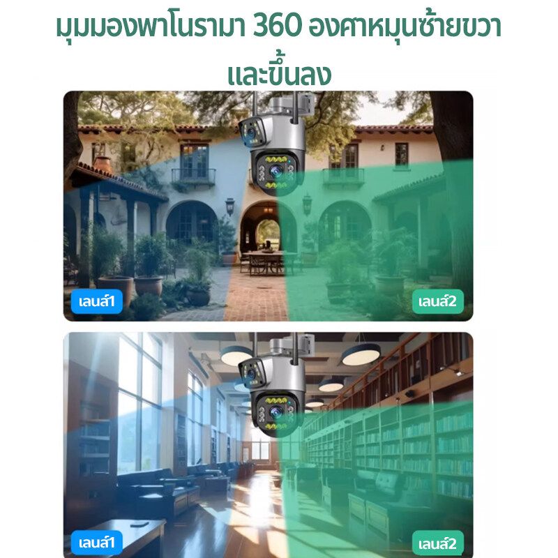 DcMonste V380เลนส์คู่ Wifi กล้อง IP หน้าจอคู่ 4G กันน้ํา ตรวจจับมนุษย์ วิสัยทัศน์กลางคืน ติดตามอัตโนมัติ 8MP ไร้สาย กล้องวงจรปิดบ้าน กล้องรักษาคว