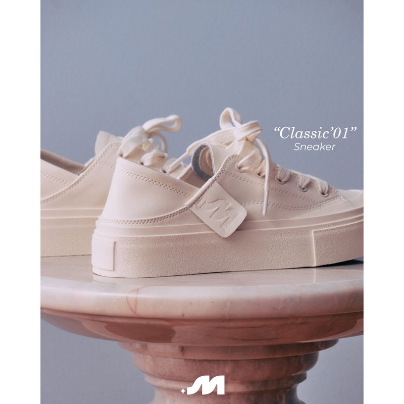 (ลด 60 บาท Code: WS60JUL)  MARSHMELLOW CLASSIC 01 รองเท้าผ้าใบนุ่มนิ่ม น้ำหนักเบา