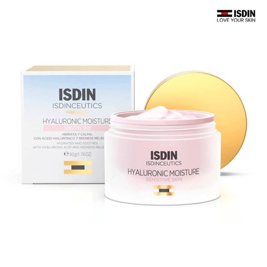 ISDIN CEUTICS HYALURONIC MOISTURE SENSITIVE SKIN มอยเจอร์ไรเซอร์ เจไฮยาฟื้นฟูผิวสำหรับผิวบอบบาง ลดผิวแดงช่วยให้ผิวอิ่มฟู