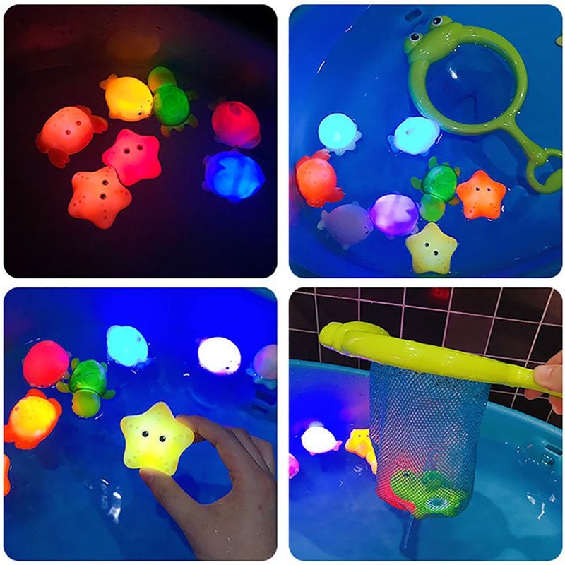 🛁พร้อมส่ง👶🏻ของเล่นอาบน้ำ สัตว์มีไฟ ของเล่นอาบน้ำเด็ก Baby bath toy สัตว์น้อยน่ารัก