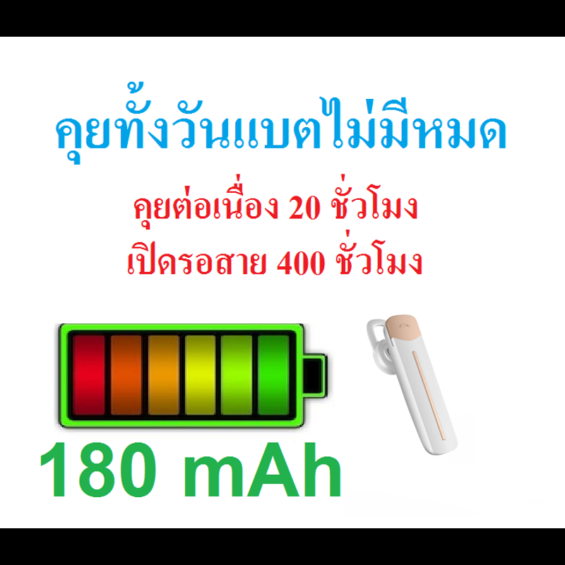 หูฟังบลูทูธ 5.0 Kawa รุ่น T10 กันน้ำ แบตอึดคุยต่อเนื่อง 20 ชั่วโมง เสียงดี เบสหนัก น้ำหนักเบา (มี 3 สี ดำ ขาว ชมพู) หูฟังไร้สาย