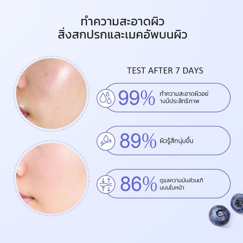 คลีนเซอร์ มีส่วนผสมของบลูเบอร์รี่ และเซราไมด์ โลว์ พีเอช Blueberry Ceramide Low pH Gel Cleanser