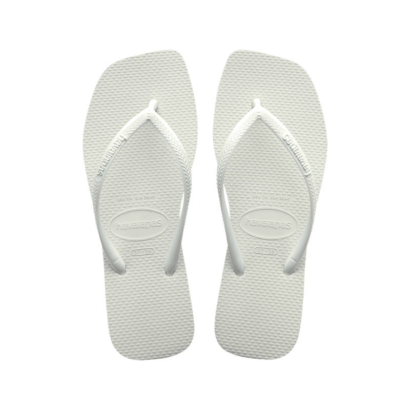 HAVAIANAS รองเท้าแตะผู้หญิง Slim Square Flip Flop WHITE 41483010001F_C2WTXX