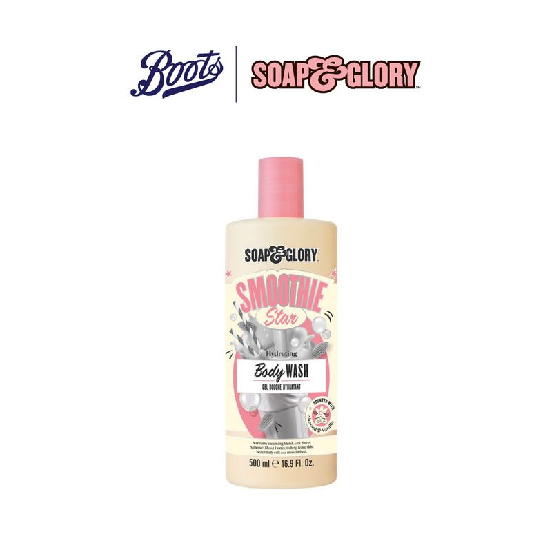 Soap & Glory Smooth Star Hydrating Body Washโซพ แอนด์ กลอรี่ สมูทตี้ สตาร์ ไฮเดรติ้ง บอดี้ วอช 500 มล.