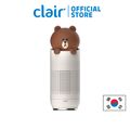 ★Clair x LINE FRIENDS★ Brown Portable Air Purifier เครื่องฟอกอากาศ with UV LED Sterilizer for Car Airplane Office Room HEPA Filter removes 99.9% Dust Smoke Odor with Activated Carbon Filter