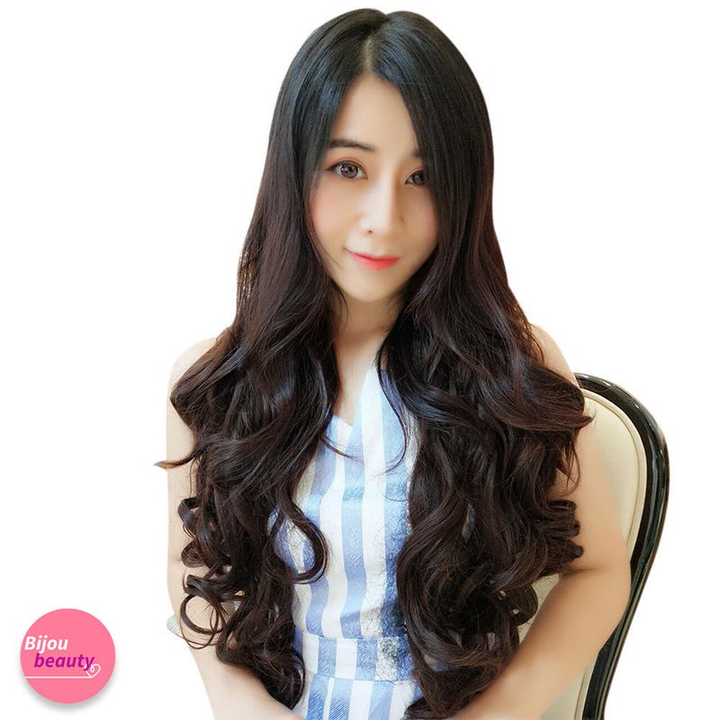 💕💈Bijou แฮร์พีช ลอนผมยาว ยาว 60 CM รุ่นเพิ่มความหนา 200g สินค้าคุณภาพ สวยเนียน (MB60)💕💈