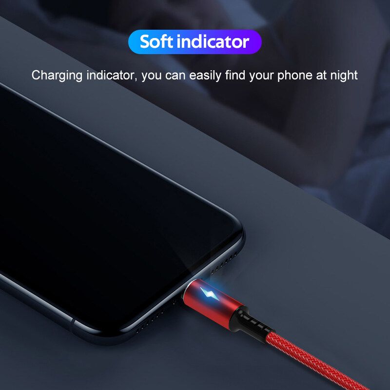 3AไนลอนFast LED Lighting Cable & Data Micro Usb CableสำหรับOPPO Xiaomi Samsung Vivoโทรศัพท์Android......