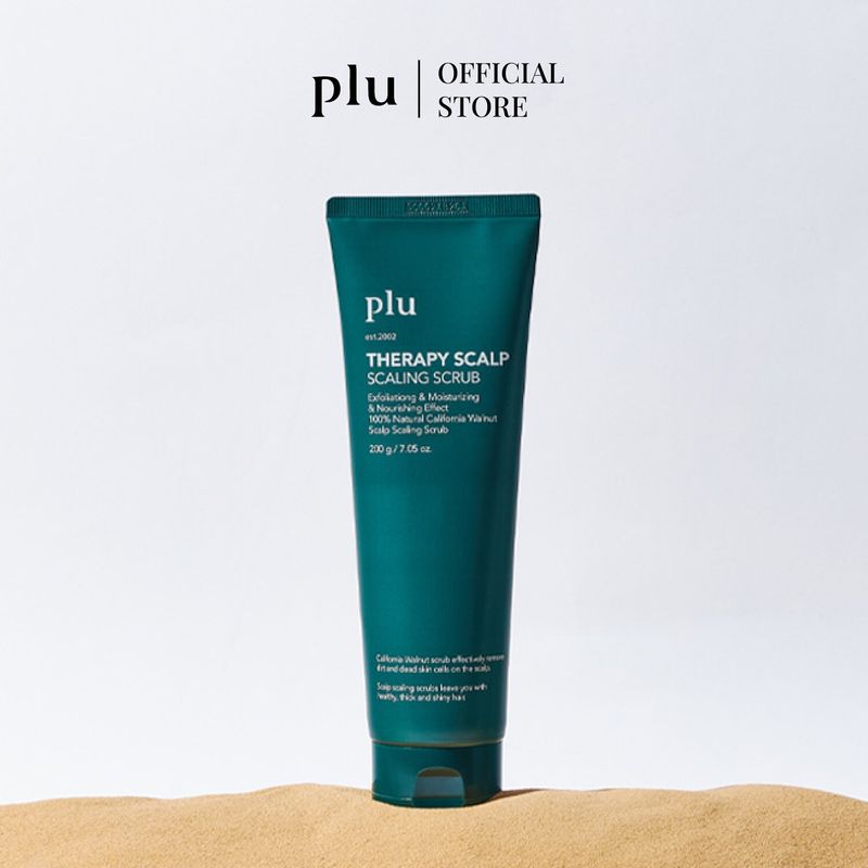 PLU THERAPY SCALP SCALING SCRUB 200G.  (สครับทำความสะอาดหนังศีรษะ ช่วยลดความมัน แนะนำสำหรับคนที่หนังศีรษะมัน)