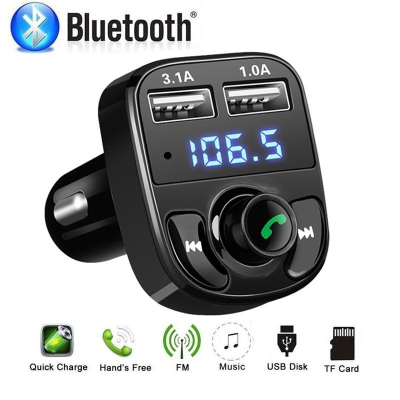 X8 Dual USB Car Charger เครื่องเล่น MP3 FM Transmitter,รุ่นX8