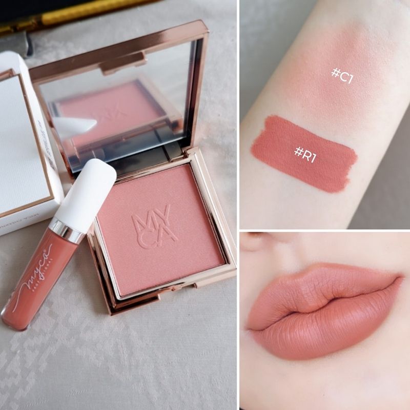 เซ็ตคู่ สุดฮิต ลิปสติก ไมก้า Duo Set Myca Madmatte+บลัชออน ไมก้า Myca Cheeknature