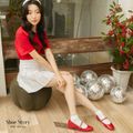 Shoe Story รองเท้าส้นบล็อก : Mary Jane Mid Heels