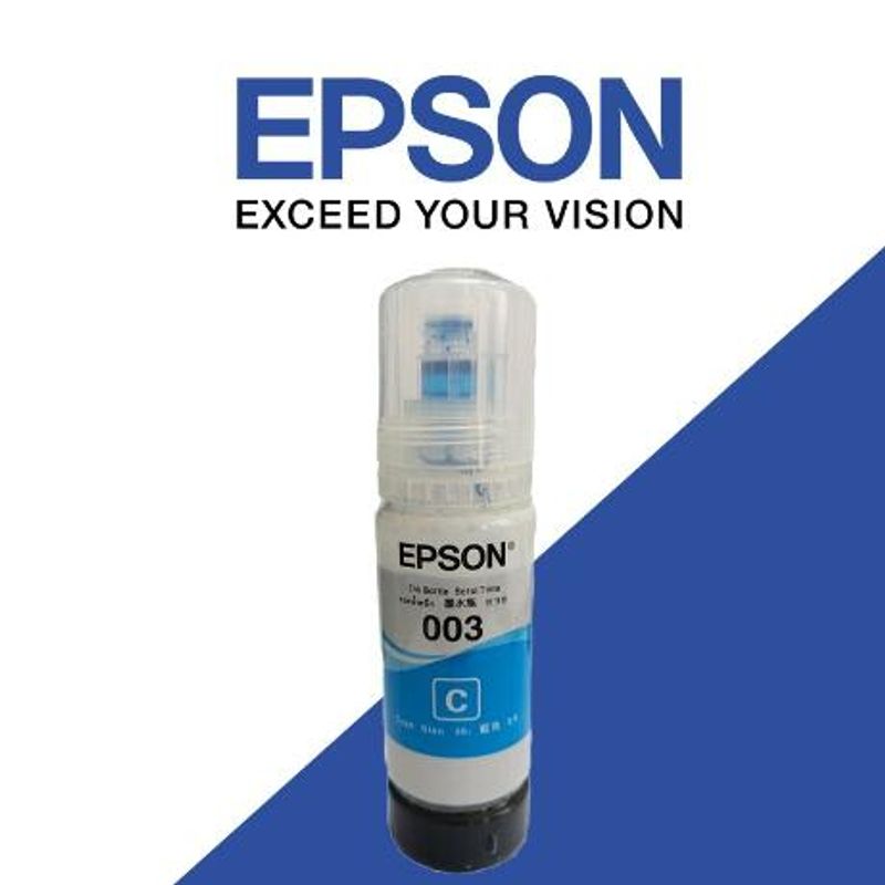 หมึกเติมแท้ EPSON เอปสัน 003 Set ใช้กับ 4 สี 4 ขวด ไม่มีกล่อง no box for L1110 L1210 L3100 L3101 L3106 L3110 L3150 L3250