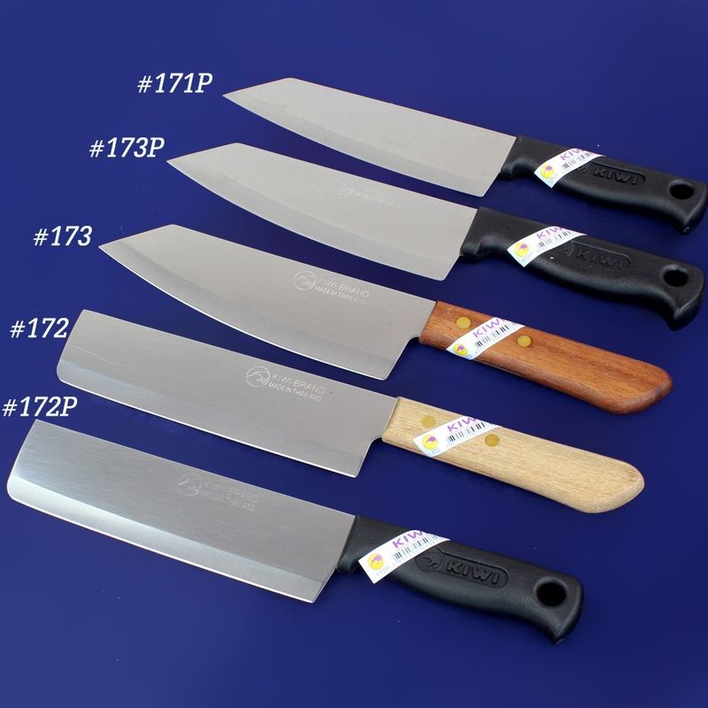 มีดทำอาหาร KIWI มีดหั่นด้ามไม้ ปลายเฉียงตัด No.171 รุ่น Kitchen-knife-kiwi-171-00F-Boss-p