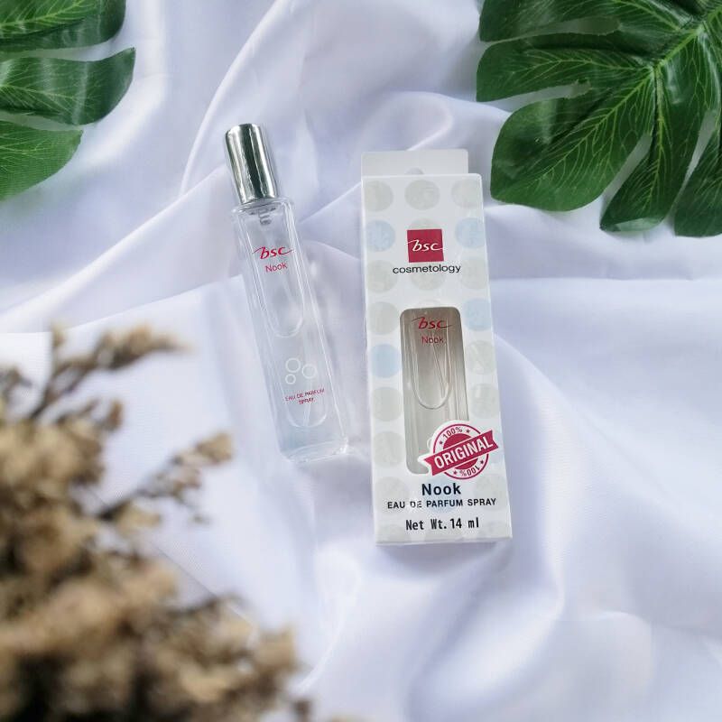 *BSC NOOK EAU DE PARFUM SPRAY 14 ml. น้ำหอมสเปรย์ กลิ่นนุ๊ค แนวกลิ่น Powdery Musk หอมหวานแอบซ่อนความลึกลับน่าค้นหา