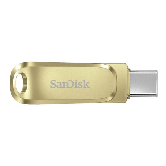 SanDisk Ultra Dual Drive Luxe USB Type-C, Gold (SDDDC4-G-G46GD) 128 256 512GB