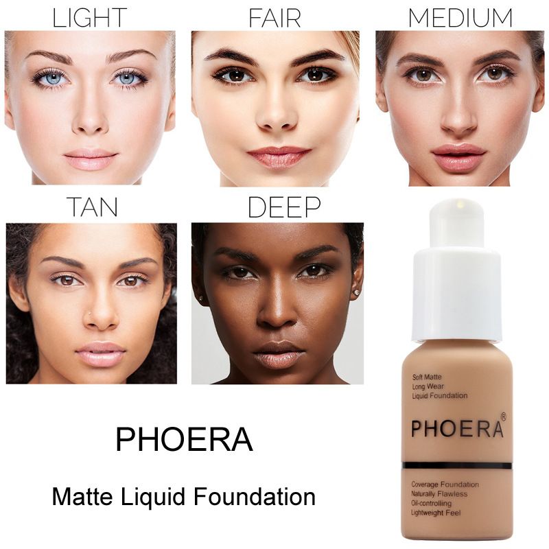 PHOERA 【ส่งเร็ว】10สี คอนซีลเลอร์ ใสครีมคืนความ ชุ่มชื้นให้ใบหน้า เมคอัพไพรเมอร์ เพิ่มความชุ่มชื้นให้ผิวกระจ่างใส กันน้ำ ติดทนนาน ควบคุมความมัน รองพื้นชนิดน้ำ 30ml