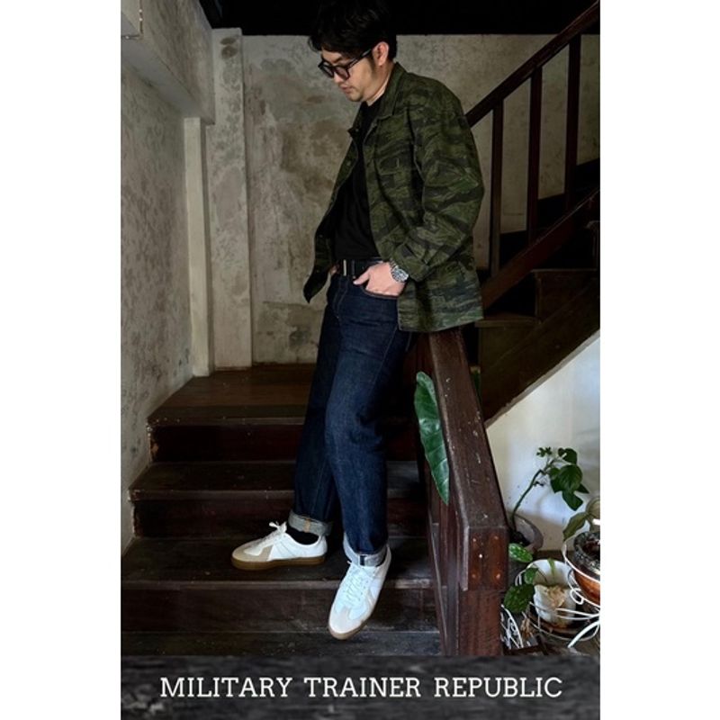 CAPTAIN LEATHER รองเท้าหนังแท้ รุ่น Military Trainer Republic