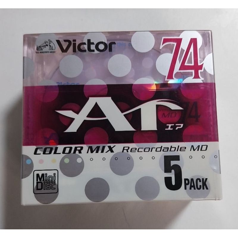 Victor แผ่น MD Color Mix 5 สี